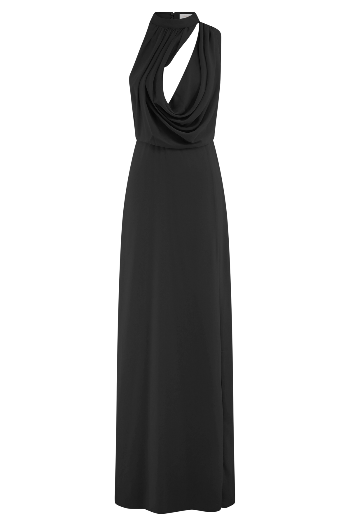 Galia Cowl Neck Maxi Dress - Black