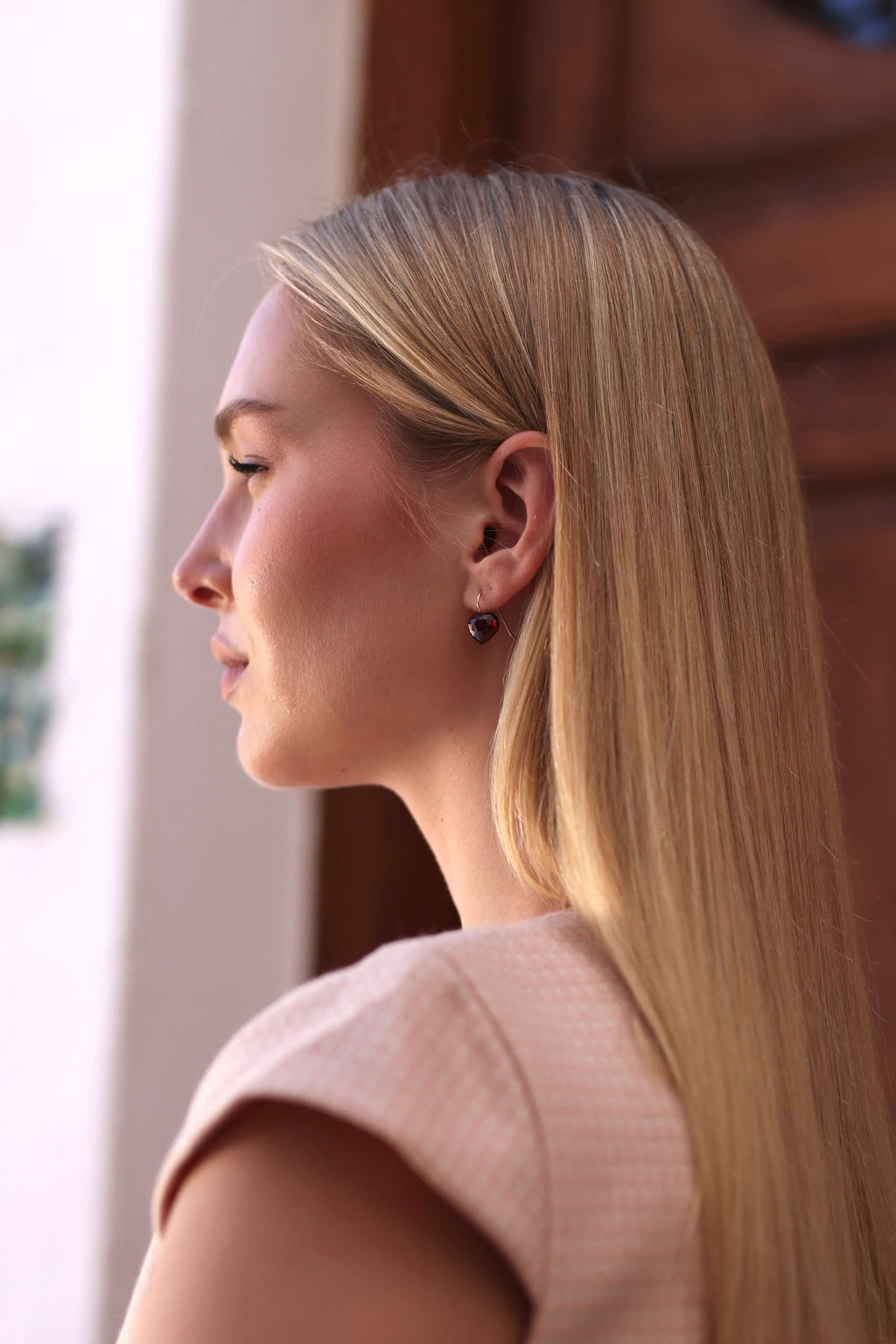 Poppy Garnet Earrings