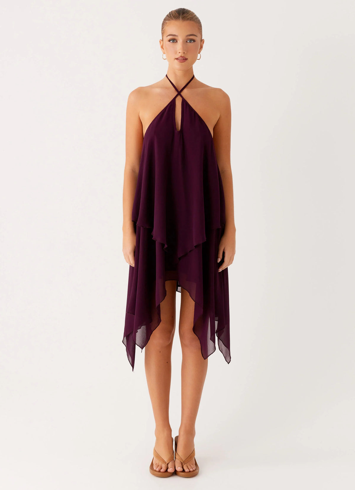 Dalenti Midi Dress - Plum