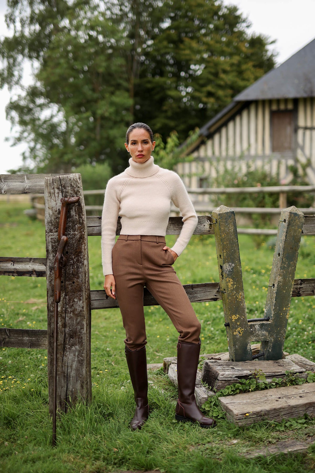 Naomi Mohair Roll-Neck Sweater