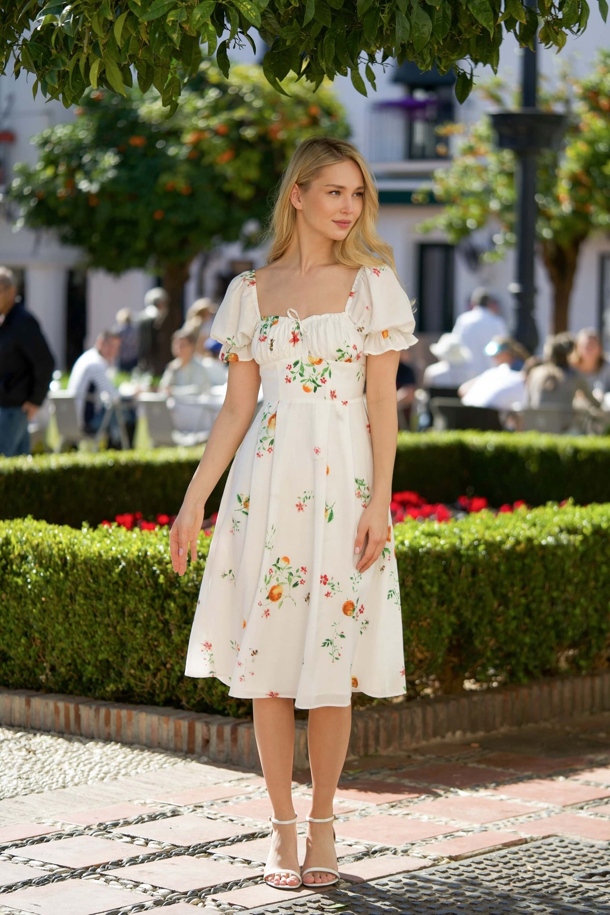 Mira Puffed Sleeve Dress